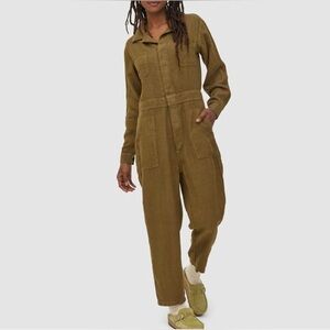 MATE the Label Olive Long Sleeve  Jumpsuit